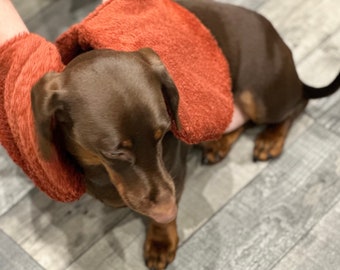 Terry Towelling Dog Drying Mitts: Absorbent Pet Bath Glove