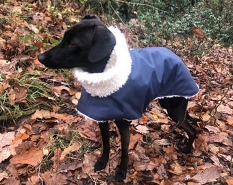 Waterproof Italian Greyhound Coat: Sherpa Fleece Lined Iggy Coat