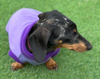 Waterproof Dachshund Fleece Jumper: Eco-Friendly Dog Suit