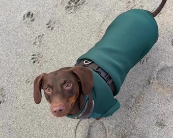 Waterproof Soft Shell Dachshund Jumper: Neoprene Dog Coat