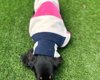 Dachshund Fleece Jumper: Breathable, Washable Dog Coat