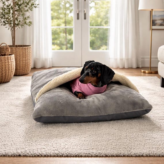 Targa In Metallo Vintage Con Cane Bassotto E Scritta "Sleep Like A Puppy" | 20x30 Cm | Decorazione Retrò Per Pareti
