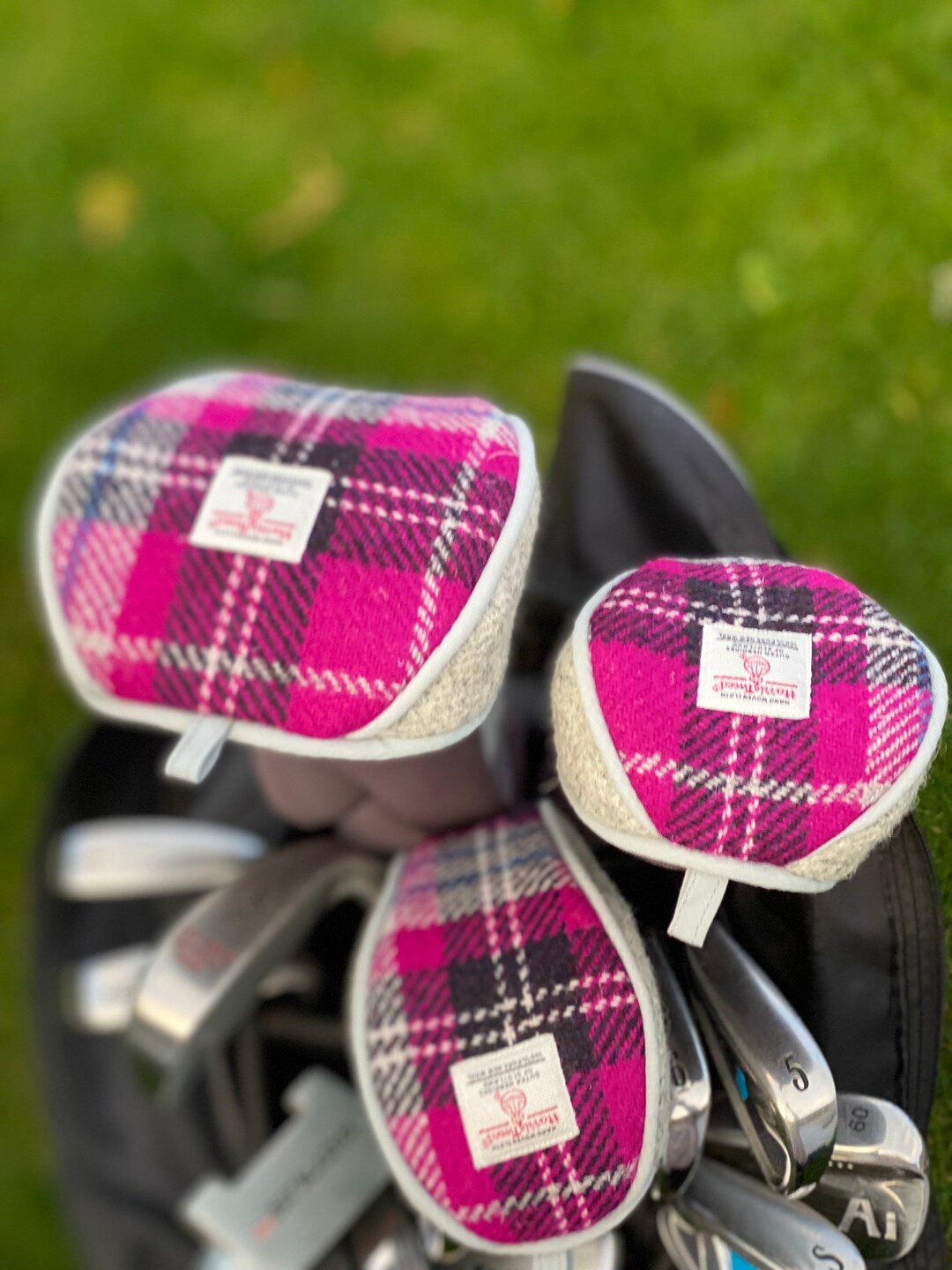 Harris Tweed Golf Head Coversgolf Club Covers Putter Head Etsy UK