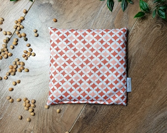 Cherry Pit Pillow Organic Cotton - Grain Pillow Microwave - Heat Pillow Cherry Pit - Cherry Pit Bag Boho Orange Ornaments - MaryLou