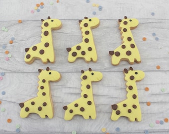 Giraffe cookie gift, zoo party favours