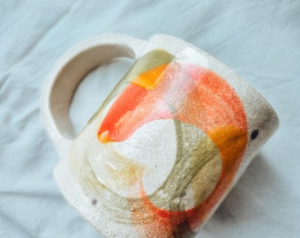 Handmade mug, ceramic cup, pottery