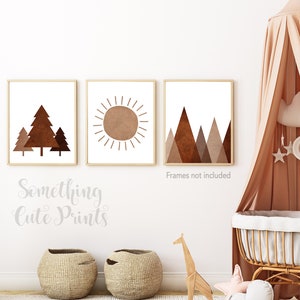 Boho Nursery Prints, Nursery Wall Art, Boho Nursery Wall Art, Mountain Decor, Baby Nursery Prints, Baby Room Prints, Wall Decor, Boho Prints