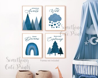 Boho Nursery Decor, Baby Room Prints, Mountain Wall Art, Modern Nursery Wall Decor, Popular Nursery Decor, Mountain Wall Art, UNFRAMED