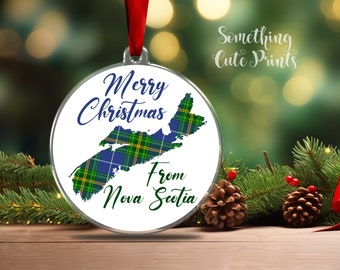 Nova Scotia Ornament, Christmas Ornaments, Halifax Ornament, Nova scotia gifts, christmas tree ornament, halifax artist, nova scotia