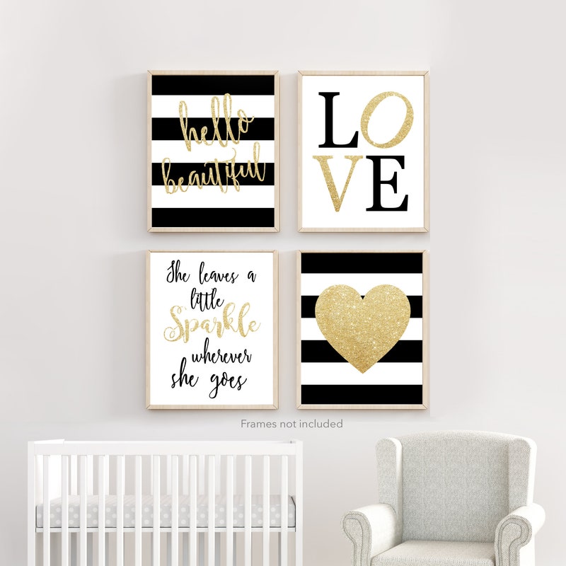 Black and Gold Decor - Etsy