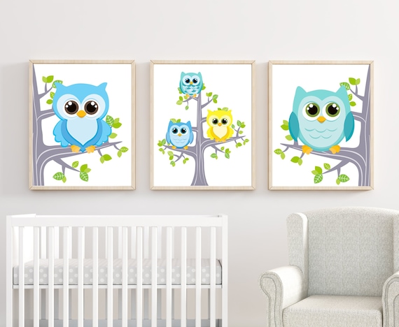 Baby Bedroom Art Owl Decor Owl Wall Prints Bedroom Decor Owl Nursery Art Owl Wall Prints Bedroom Wall Art Owl Bedroom Decor