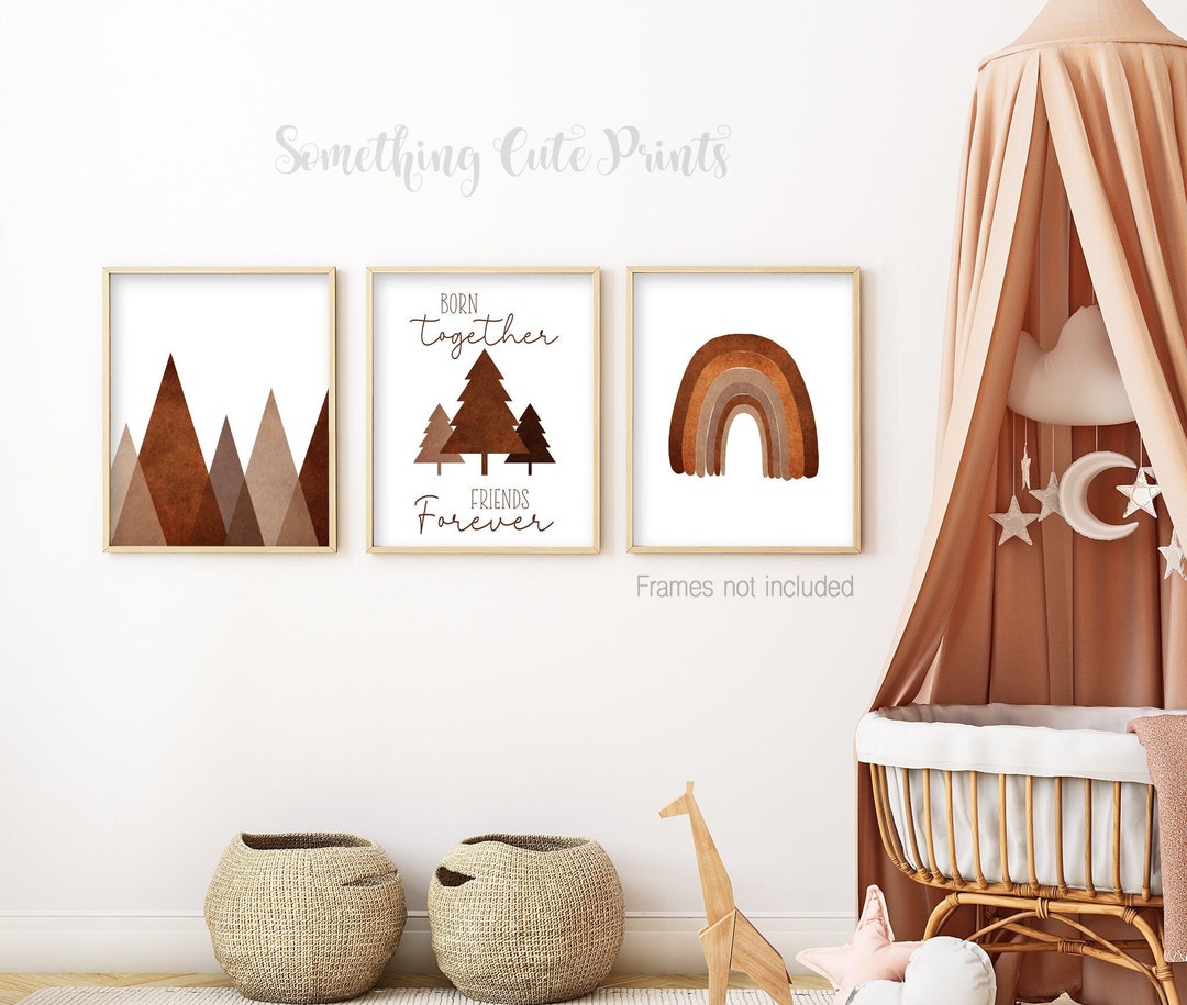 Twins Nursery Decor, Twin Nursery Wall Art, Twin Baby Prints, Born ...