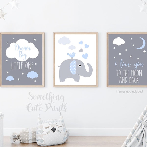 Elephant Nursery Art - Etsy
