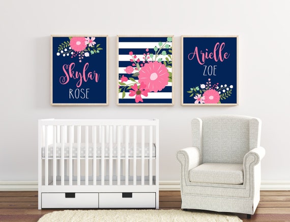twin nursery wall decor