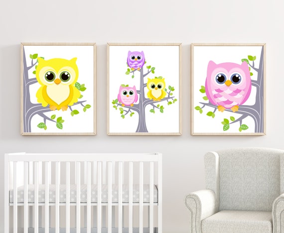 Owl Bedroom Art Owl Decor Owl Wall Prints Bedroom Decor Owl Nursery Art Owl Wall Prints Bedroom Wall Art Owl Bedroom Decor