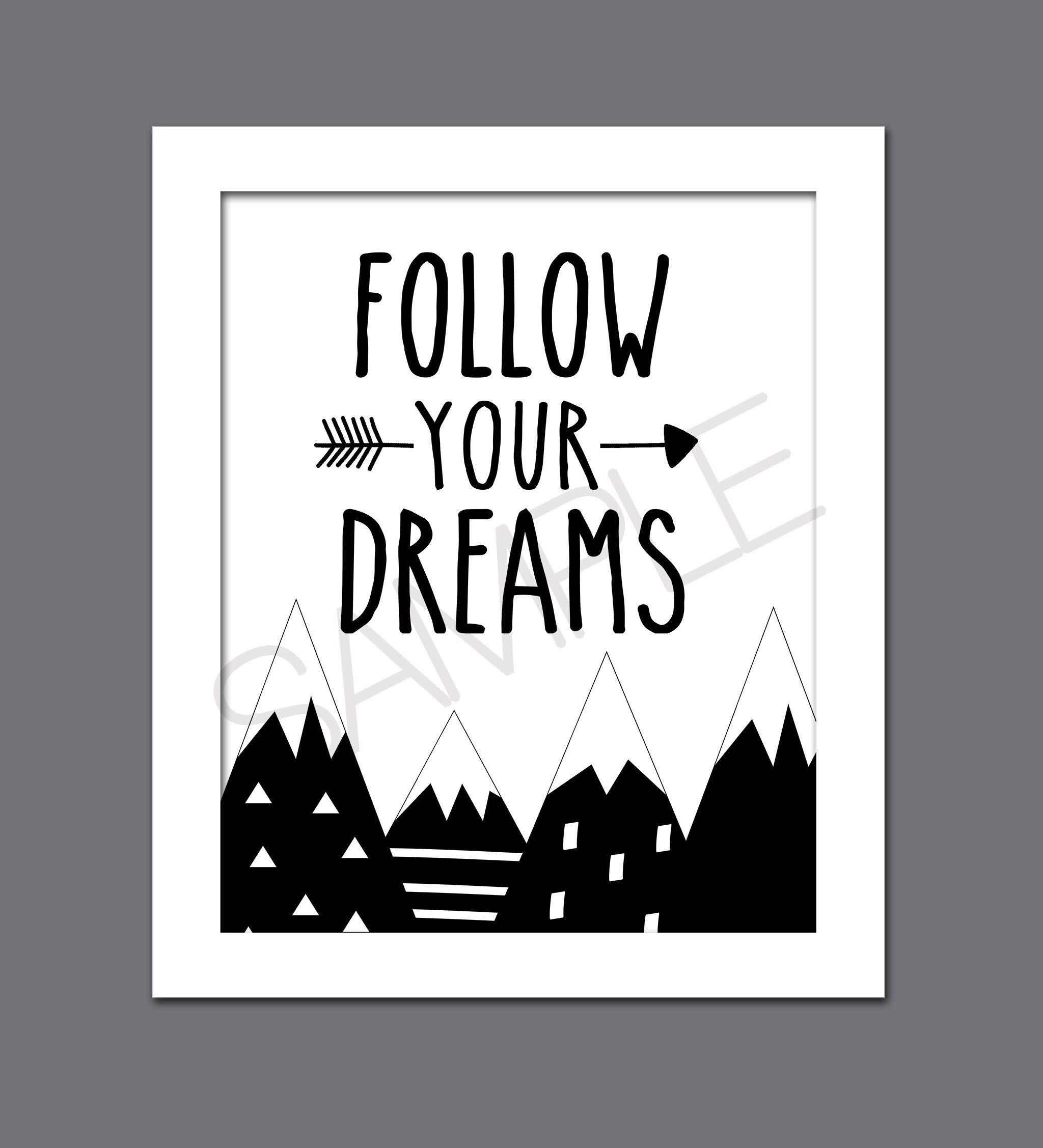 Nursery Decor Black and White Wall Decor Black and White Etsy