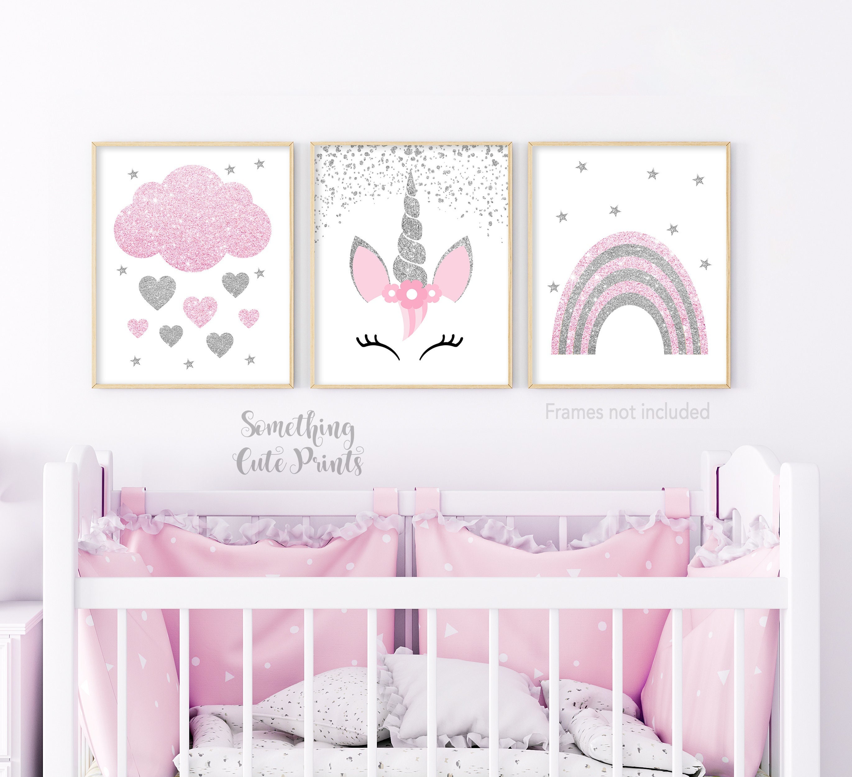 Unicorn baby room clearance decor