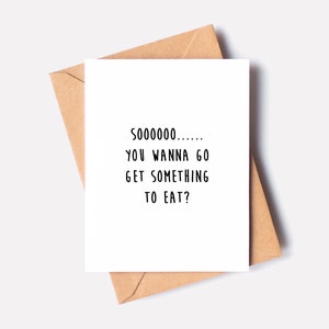 Cartes de Saint-Valentin, Carte de Saint-Valentin drôle, Cartes, carte de Saint-Valentin amusante, envie d’aller chercher quelque chose à manger, carte de Saint-Valentin simple
