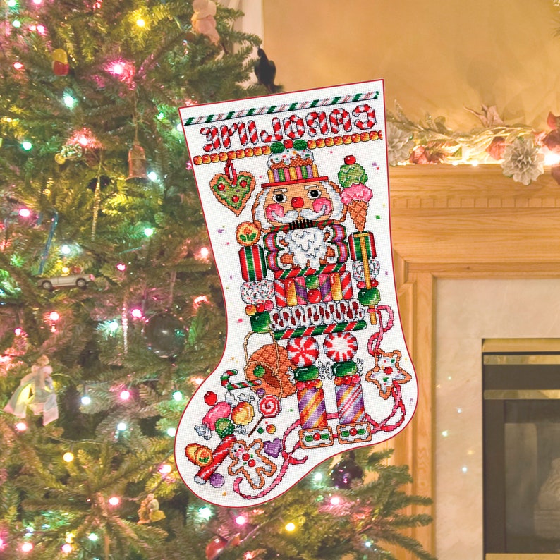 Cross Stitch Pattern Christmas Stocking Nutcracker U0421andies Vintage Pattern Christmas Sew Patterns Kits How To Craft Supplies Tools