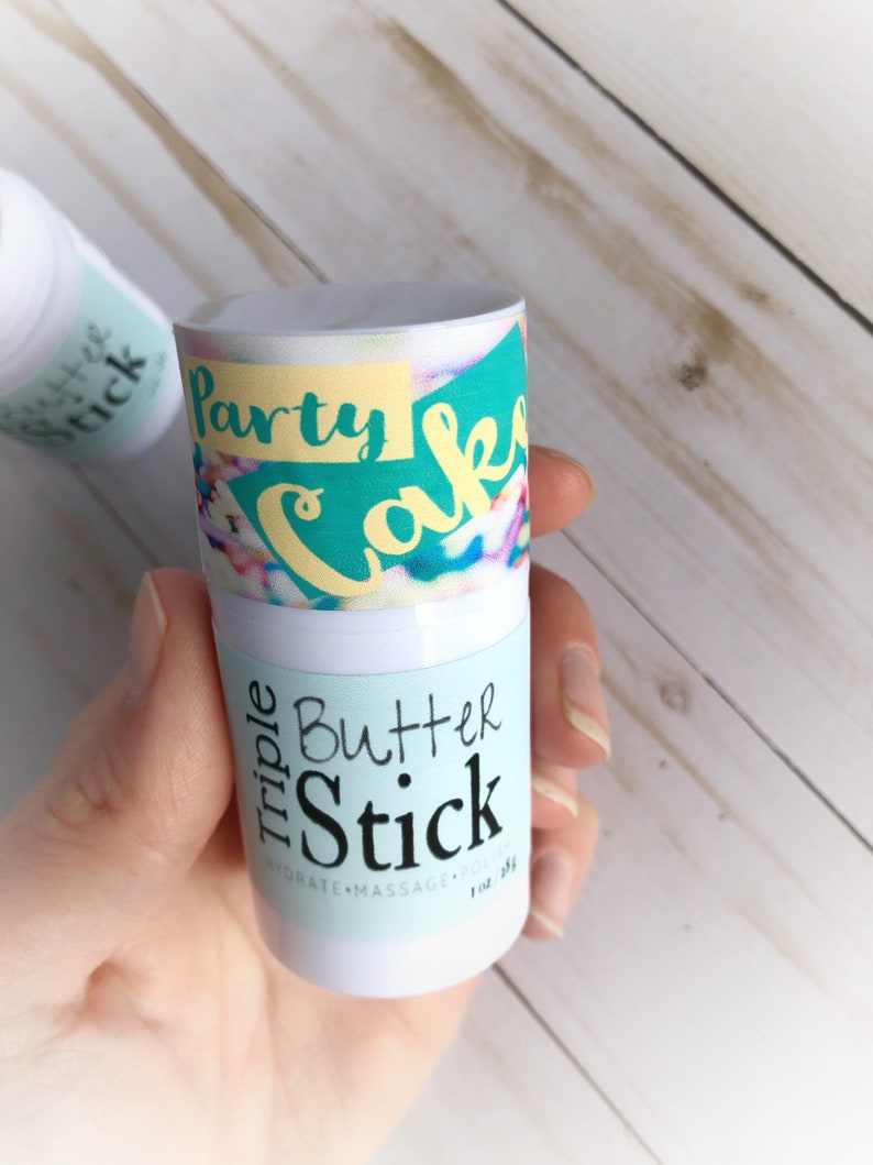 Lotion Stick Cake Batter Solid Lotion Vanilla Scented Etsy