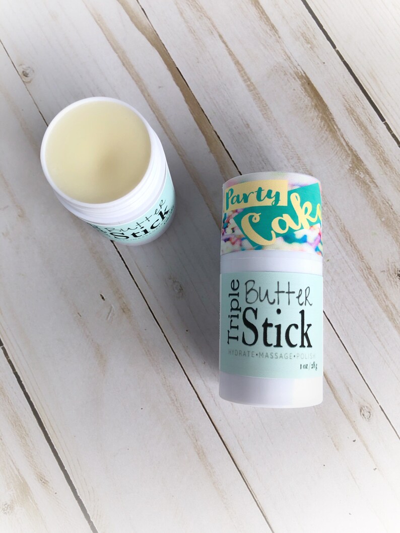 Lotion Stick Cake Batter Solid Lotion Vanilla Scented Etsy