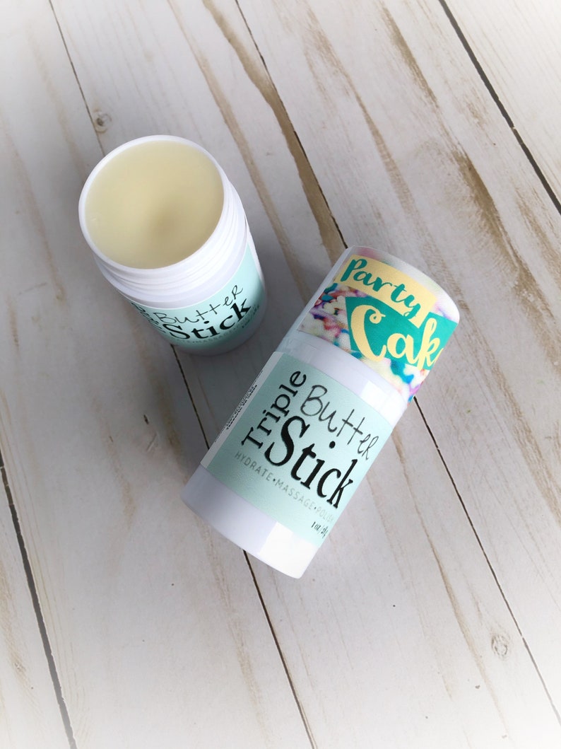 Lotion Stick Cake Batter Solid Lotion Vanilla Scented Etsy