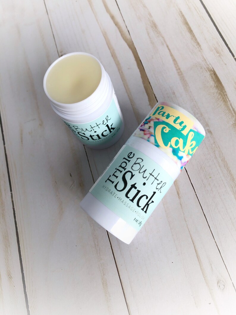 Lotion Stick Cake Batter Solid Lotion Vanilla Scented Etsy