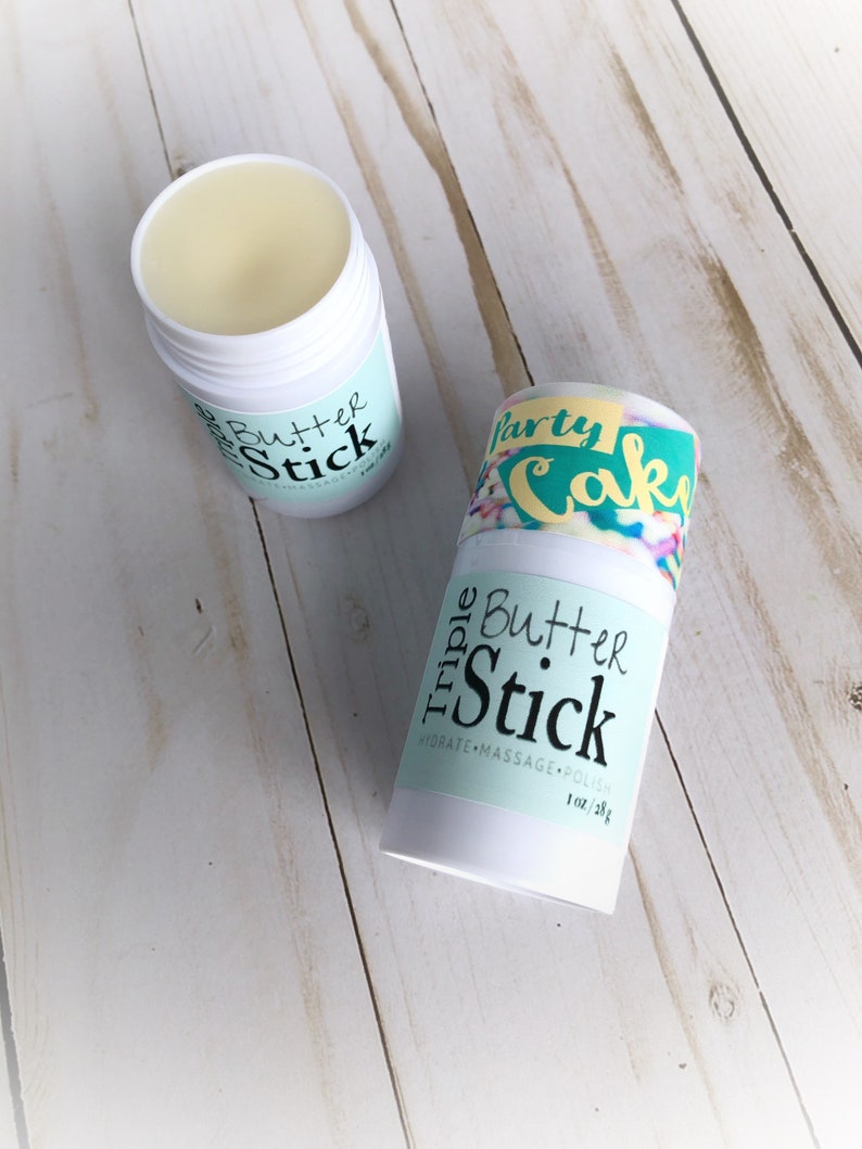 Lotion Stick Cake Batter Solid Lotion Vanilla Scented Etsy