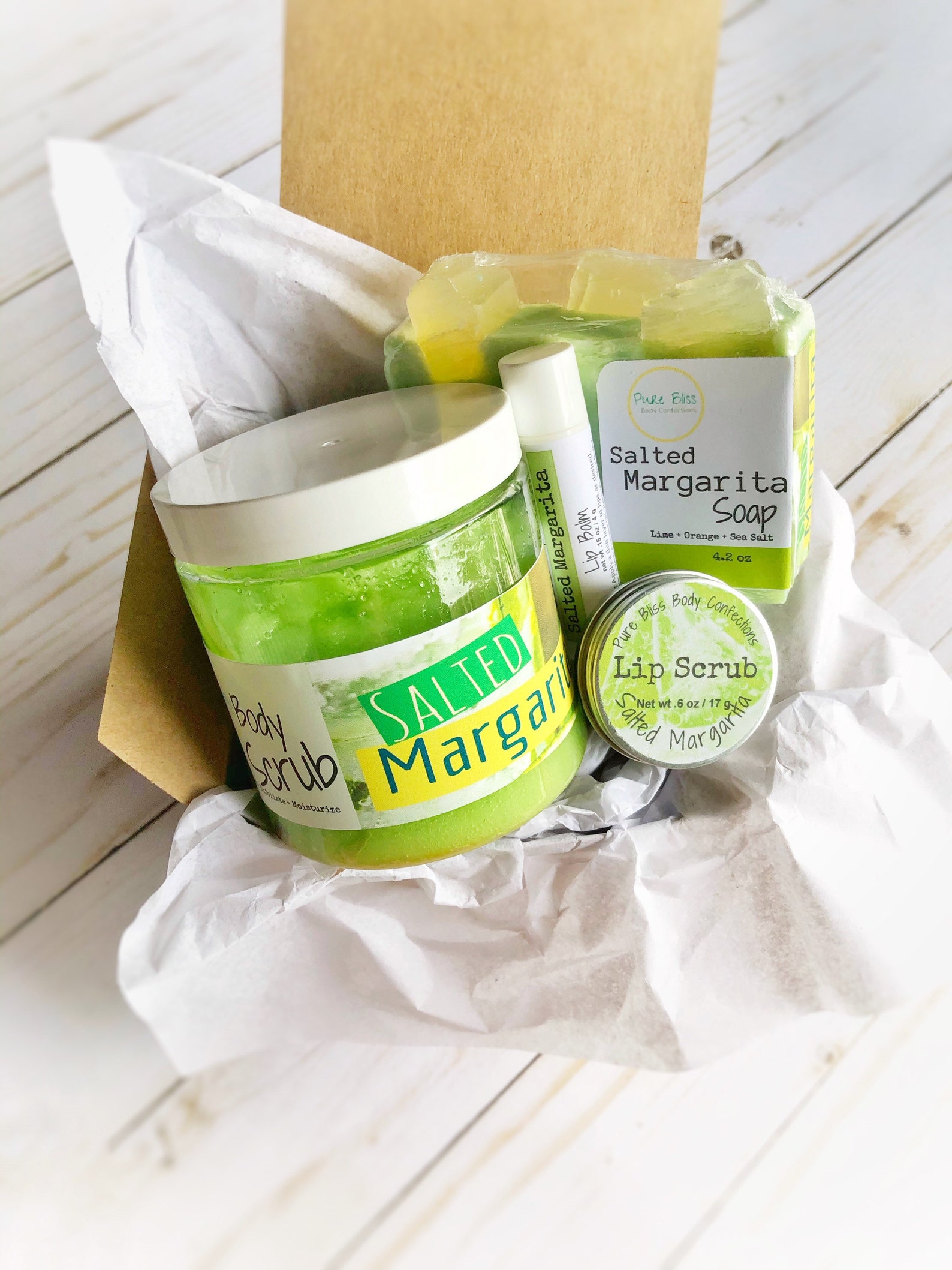 Margarita Gift Set Lime & Orange Scent Cocktail Bath Gift Etsy