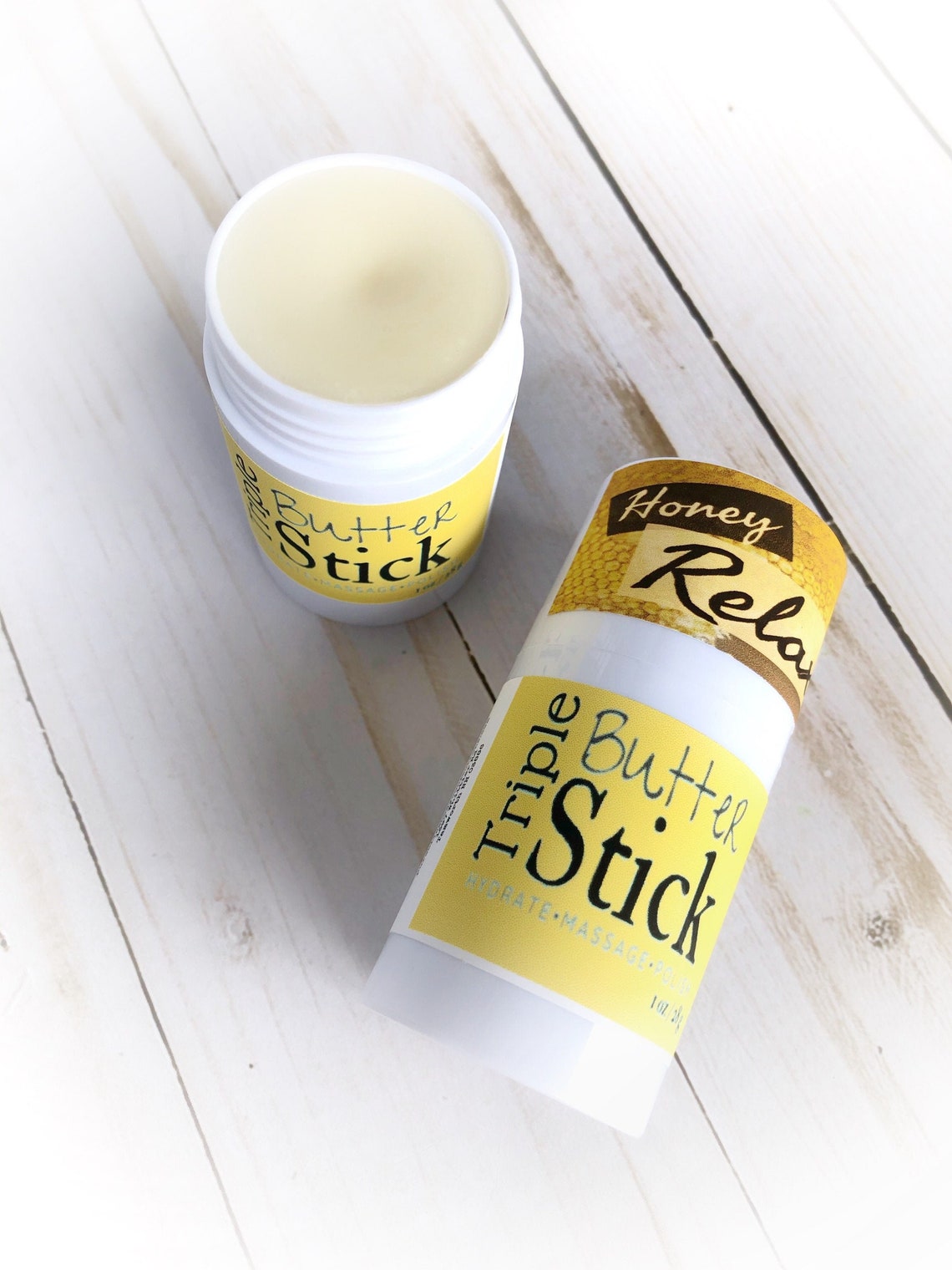 Body Butter Stick Honey Relax Solid Lotion Shea Butter Etsy Canada