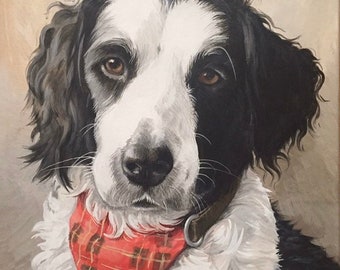 Custom Pet Portraits - Personalised Dog Portraits - Pet Memorial - Custom Painting - Original Painting