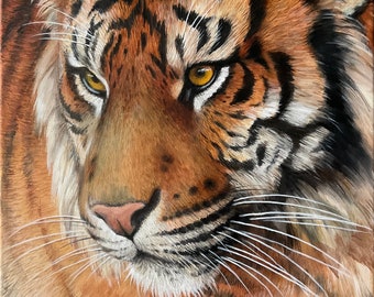 Tiger Painting - Tiger Portrait - Acrylic Painting - Original Painting