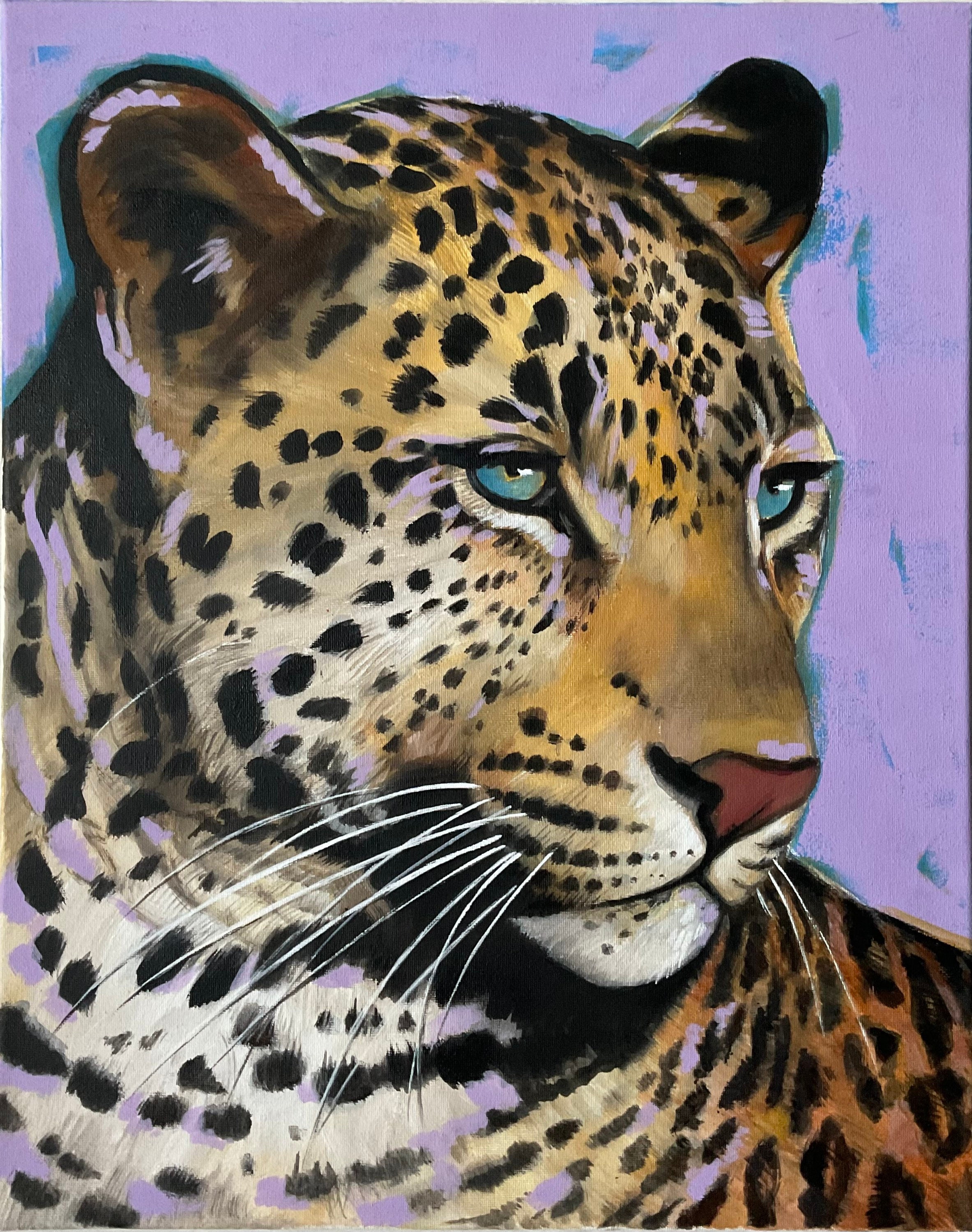 Leopard acrylbild - .de