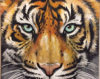 Tiger Painting - Original Tiger Painting - Original Portrait - Animal Portraits