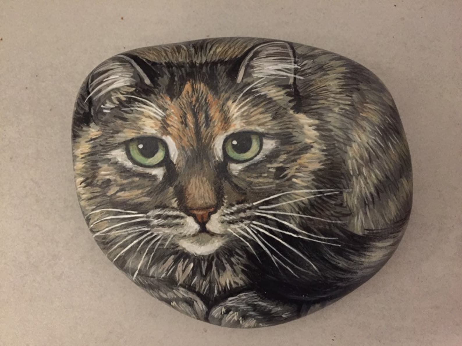 Large Custom Cat Rocks Cats Painted on Rocks Painted Rocks Etsy