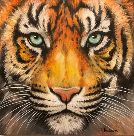 Pinturas Sencillas De Caras De Tigre Zoodiac Tiger