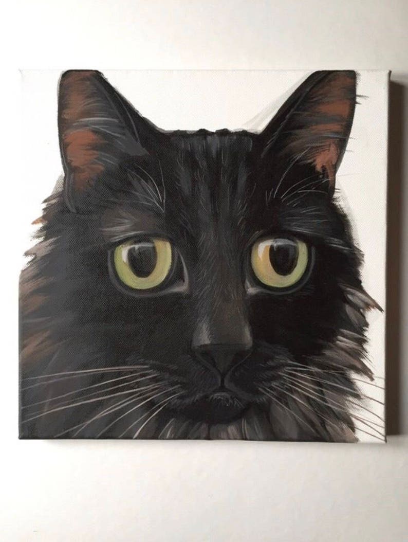Custom Pet Portraits Cat Portraits Custom Painting Etsy