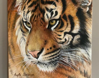 Tiger Painting - Tiger Portrait - Acrylic Painting - Original Painting