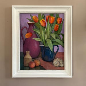 Flower Paintings - Ready to Buy - Original Acrylic Paintings - Daffodils - Tulips - Peonies