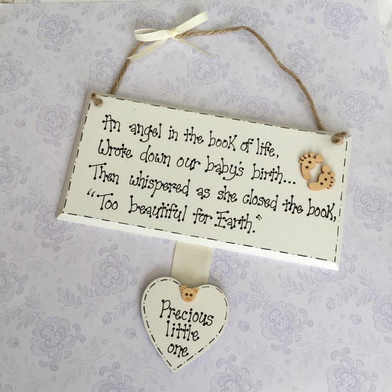 Baby Loss Keepsake Plaque Miscarriage Stillbirth Infant Etsy Singapore