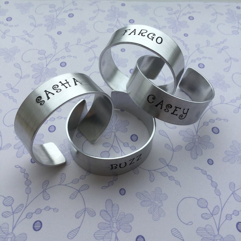 Personalised Napkin Rings Etsy UK