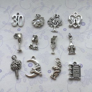 Pearl 30th Anniversary Gift Wine Charms for 30th Wedding Anniversary Gift by Little Jenny Wren image 4