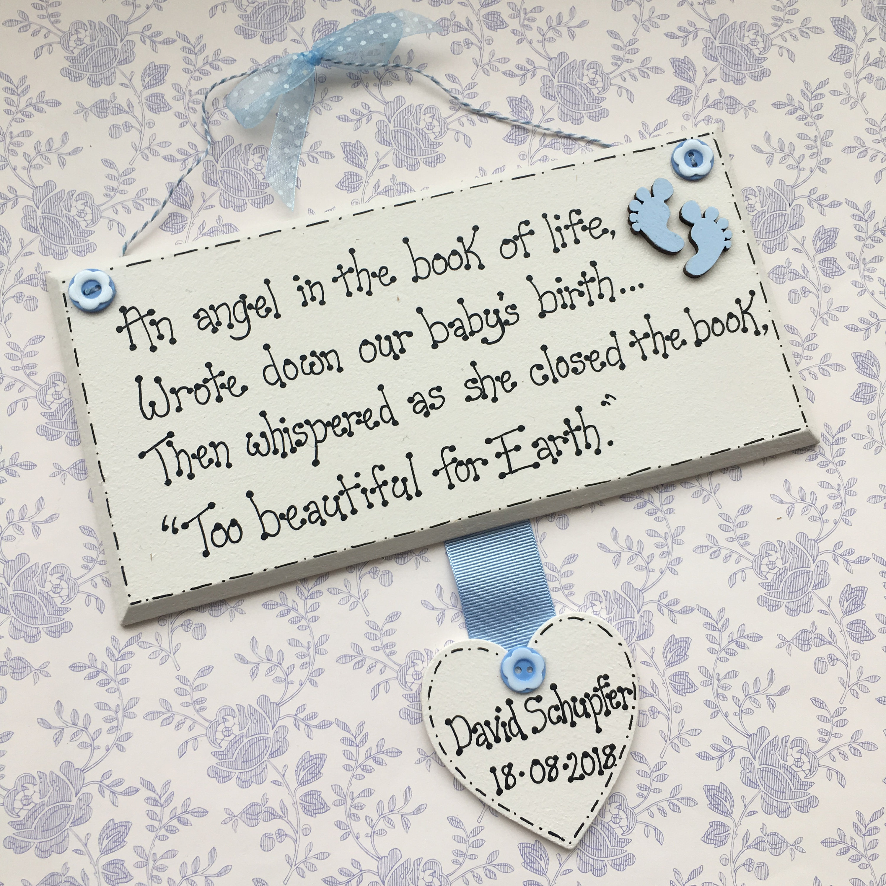 Baby Loss Keepsake Plaque Miscarriage Stillbirth Infant Etsy UK