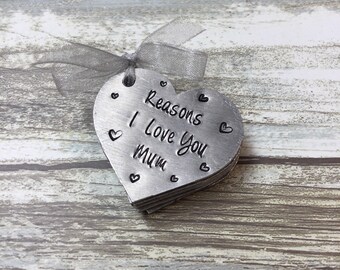 Gründe, dass ich dich liebe Mama Andenken, personalisierte Muttertagsgeschenk, individuelles Geschenk für Mama, Geschenk für besondere Nana