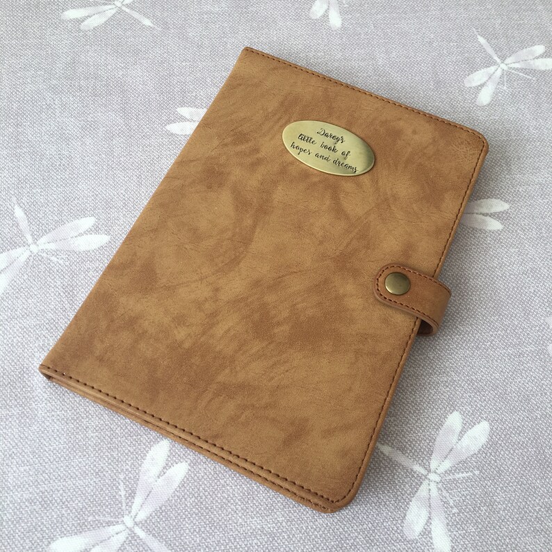 Personalised Hardback Faux Leather Notebook Personalised Etsy UK