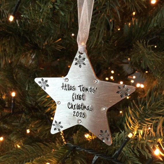 Personalisierte Weihnachtsstern-Dekoration, personalisierte  Sterndekoration, personalisierte Namensdekoration, Weihnachten zum - Etsy.de