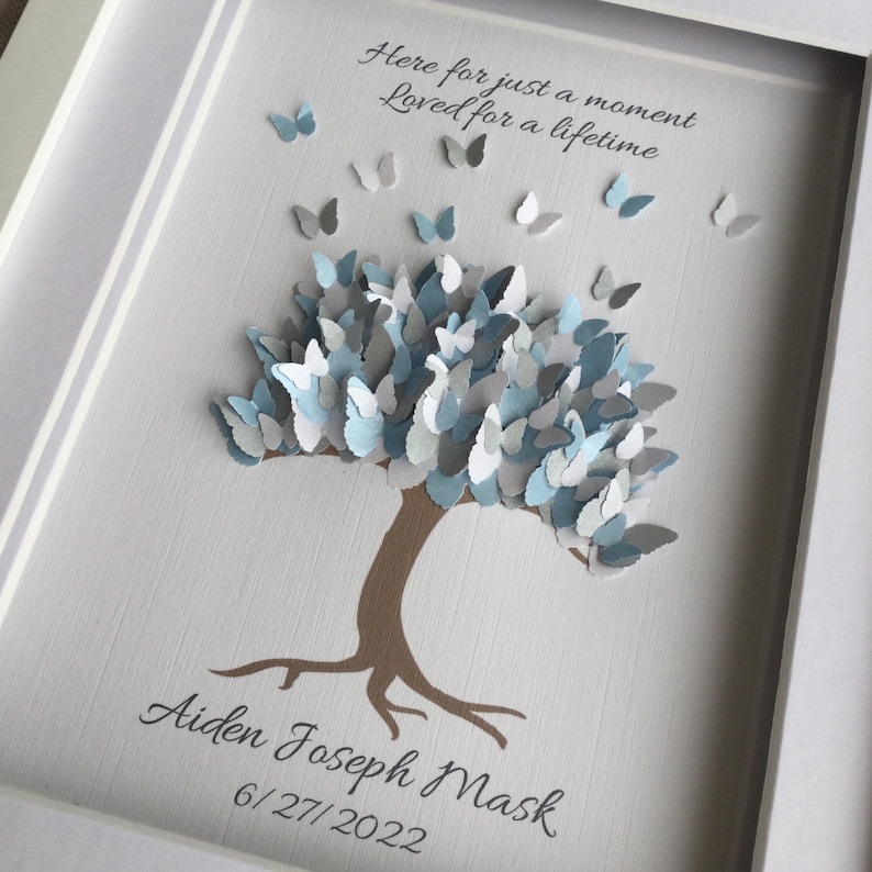 Baby Loss Butterfly Tree Frame Miscarriage Gift Baby Loss Etsy Ireland