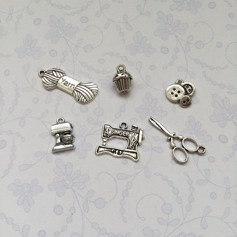 Craft themed wine charms image 10