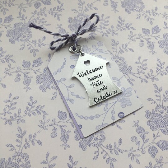 New Home Plant Marker Sign Plant Gift Tag Thank You Etsy