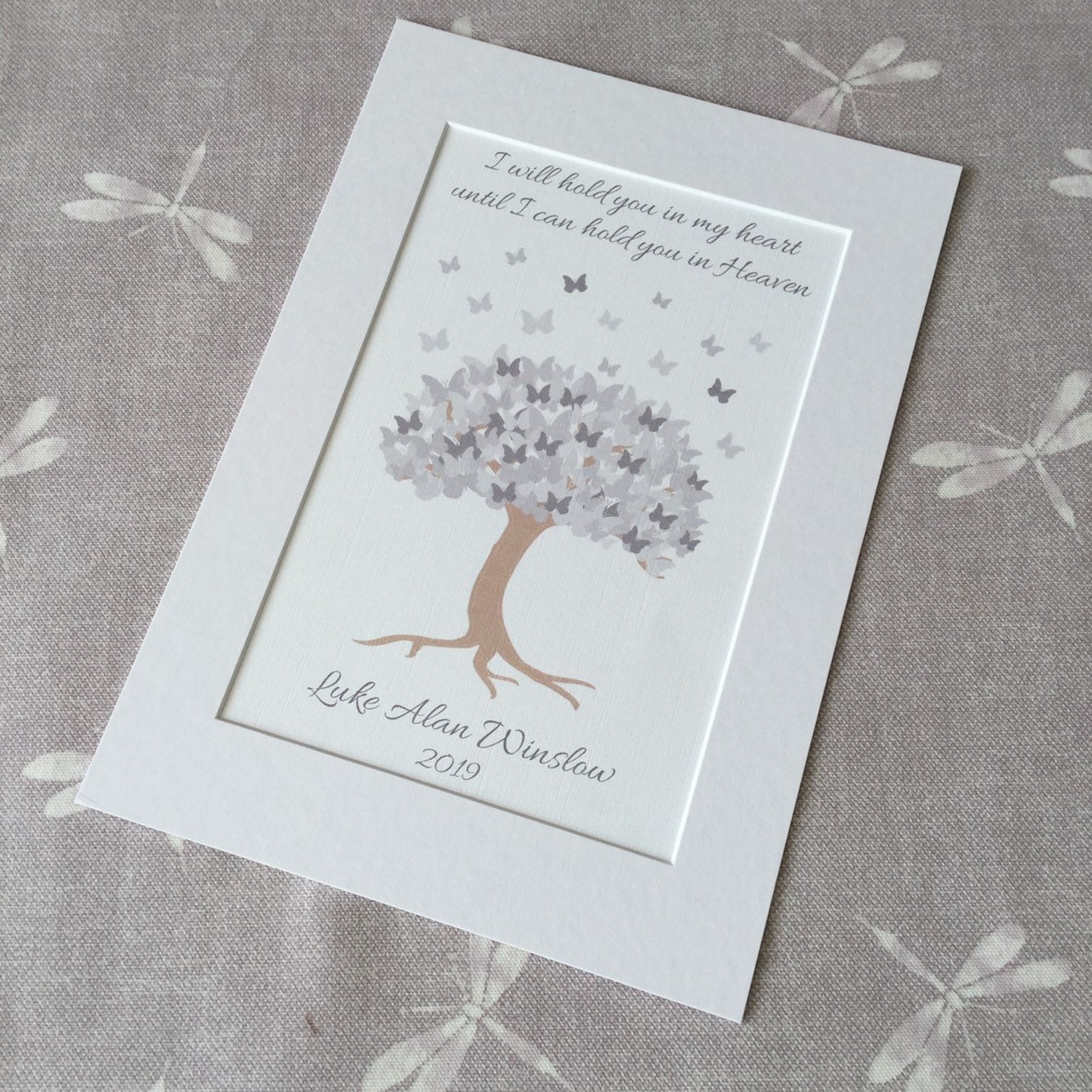 Baby Loss Butterfly Tree Print miscarriage stillbirth Etsy